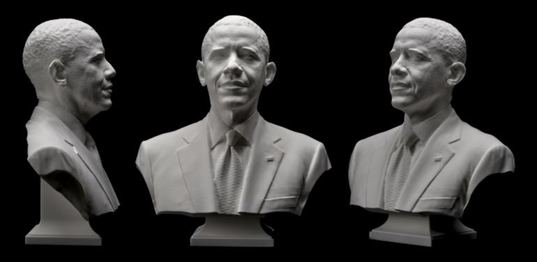 Empresa cria réplica do Busto do OBAMA em 3D. Assista ao vídeo com processo de criação. 6