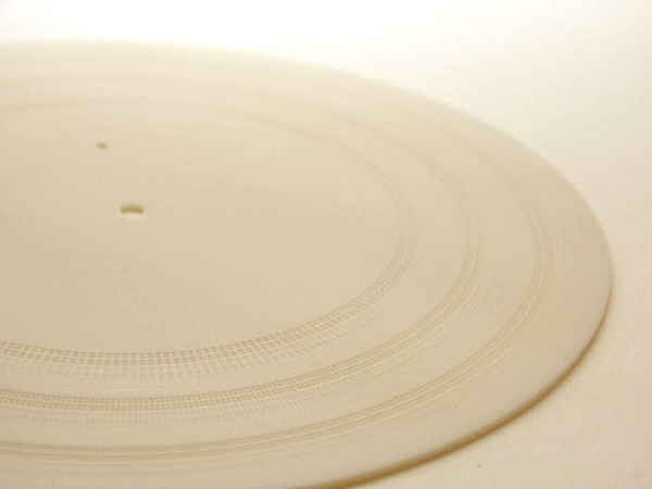 discos de vinil feitos com impressão 3D